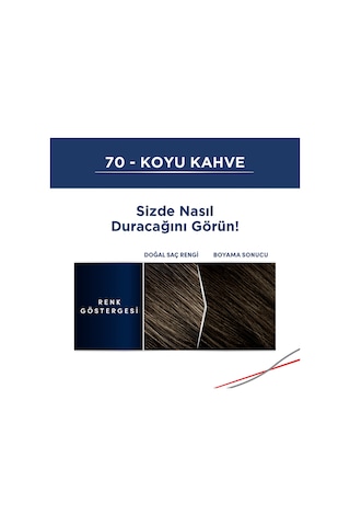 Men Perfect Saç Boyası 70 Koyu Kahve X 3 Adet set-hnkl-2527-5189