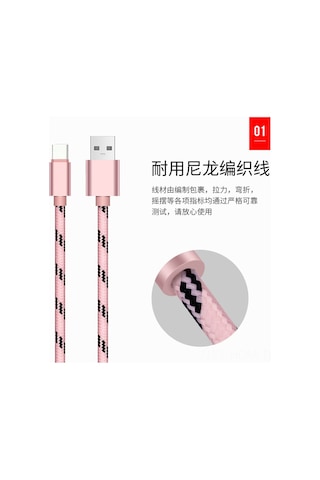 Suofeng 2 Metre Siyah Type-c Şarj Kablosu - Android Ve İçin Hızlı Şarj, Dayanıklı Ve Hafif Malzeme