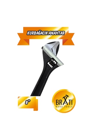 8 No Kurbağacık İngiliz Anahtarı Ayarlı Anahtar 8''