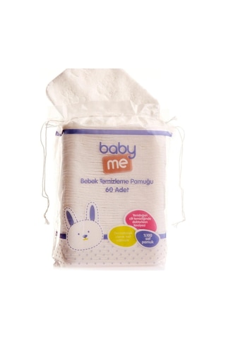 Baby Me Bebek Temizleme Pamuğu 60 Adet Baby Me Bebek Temizleme Pamuğu 60 Adet