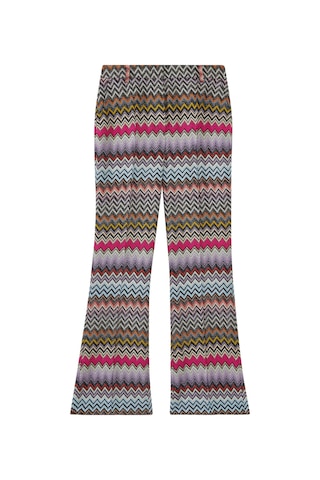 Missoni Zigzag Desenli Lurex Sırt Düz Paça Pantolon Multicolor
