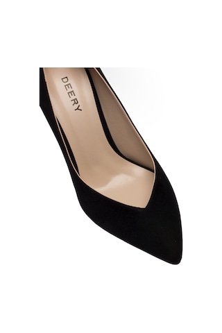 Deery Siyah Süet Kadın Stiletto Siyah (539889734) Siyah