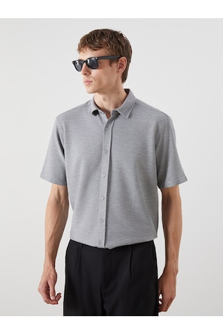 Lcw Vision Gri Slim Fit Erkek Gömlek