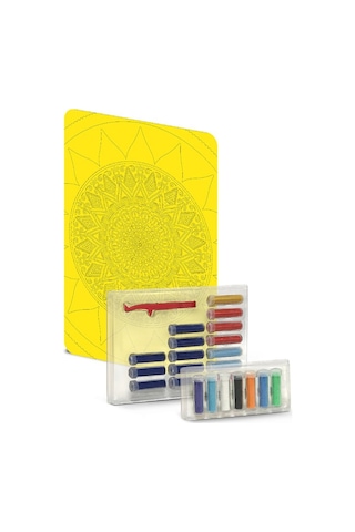 Sand Art Kum Sanatı , Yetişkin Kum Boyama Aktivite Seti, Mandala