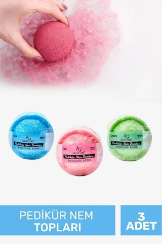 Argan Cure Köpüren Manikür Pedikür Nem Bombası 3'lü