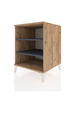 Kronos Komodin 2 Raflı 60x59x80 Çam-antrasit Atlas Çam