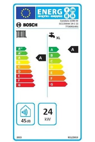 Bosch Condens 2200i W 24/25 kW (20.000 Kcal) Tam Yoğuşmalı Kombi