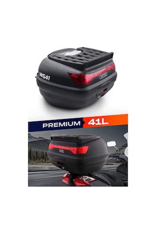 Wogen Wg41 Premium Arka Çanta 41 Litre Siyah + Karbon Dizlik He Siyah