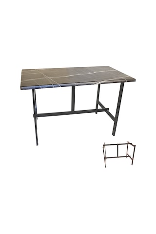 Bey Mobilya 535124778 Capella Werzalit Mutfak Masası 70 x 120 Esb - Siyah