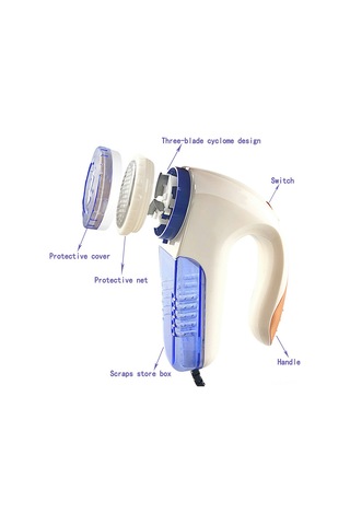 Monyee Eu Şarjlı Elektrikli Kumaş Tüylü Top Kesici - Kıyafetler, Koltuk, Perde İçin Taze Görünüm Sağlar, Çelik Bıçaklı Ve Kolay Temizlenir Beyaz