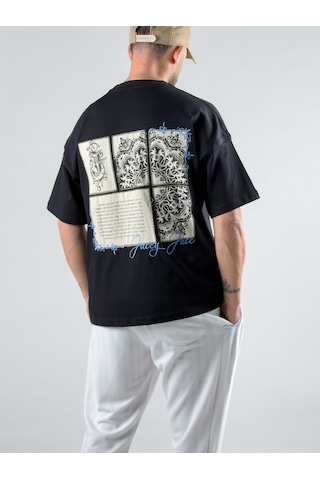 Cocopelli Tasarım Siyah Erkek T-shirt Coc3022