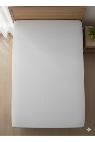 %100 Organik Pamuk Premium Lastikli Çarşaf Çift Kişilik 160x200+30 Dolmabahçe Serisi Gri