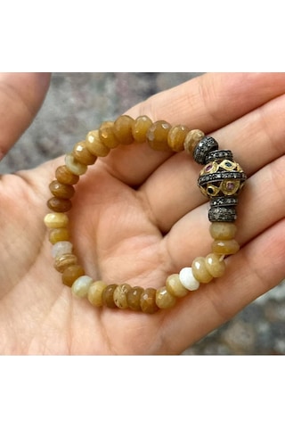 Güneş Taşı Ve Elmas Bileklik 067