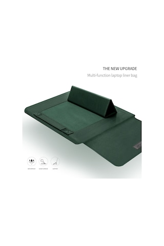 A2 4'ü 1 Arada Bilgisayar Braketi Astar Çantası Saklama Çantası, Boyut: 13/14 İnç Gri