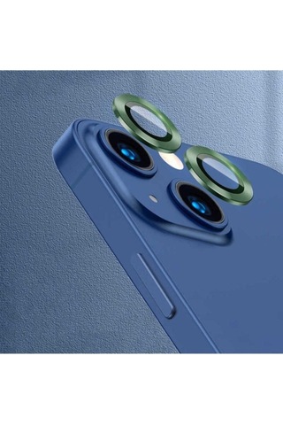 Apple Uyumlu iPhone 13 Mini Zore Cl-07 Kamera Lens Koruyucu Koyu Yeşil
