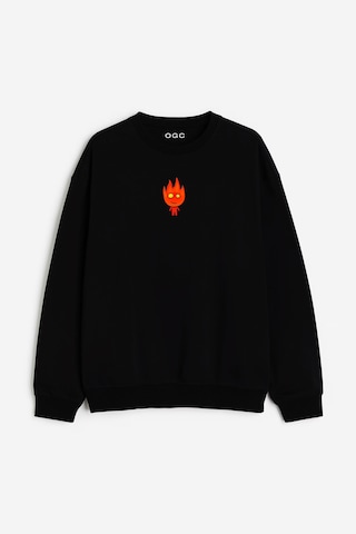 Ogc Ateş V Su Kombin Sweatshirt Siyah