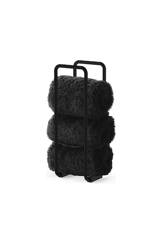 Havluluk, Dikey, Tezgah Üstü, 9xh27x9cm - Mat Siyah Mat Siyah