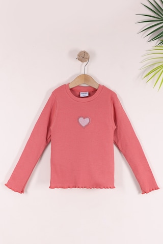 Monox 5-12 Yaş Kız Çocuk Fitilli Nakışlı 3 Lü Sweatshirt Takım Lila Mint Nar