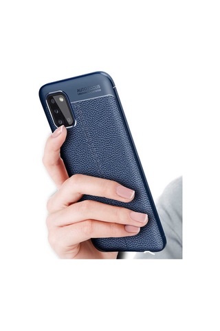 Samsung Uyumlu Galaxy A02s Kılıf Zore Niss Silikon Kapak Lacivert