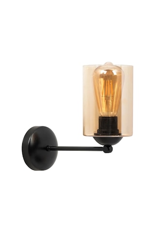 Mylights Retro Kampanya Beyaz Siyah Aplik Bal Cam Beyaz