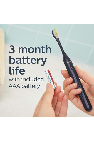 Philips One Sonicare Bd1002-Az Pilli Diş Fırçası + Fırça Başlığı 2'li Mavi