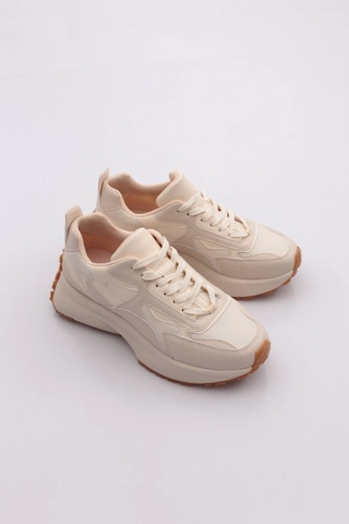 Dgn 83144 Kadin Sneaker Ayakkabi Bej