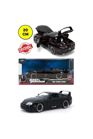 Jada Fast & Furious 1995 Supra Model Araba Siyah 1:24