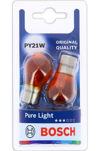 Bosch Py21w Pure Light 12v 21w Turuncu Sinyal Ampulü 2'li Bau15s