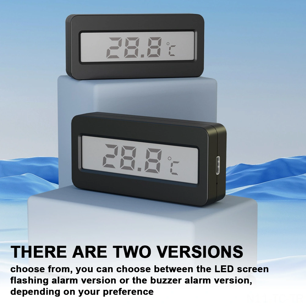 Skycity Akvaryum Su Sıcaklık Ölçerü - Yüksek Hassasiyetli Sensörlü, Büyük Lcd Ekranlı, Bip Alarmlı, T2-b Modeli 320mah Lithium Pil