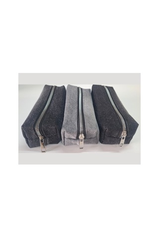 Kalemlik 3lü Set/paket Organizer Makyaj Çok Amaçlı Pinterest Okula Dönüş Çantası Tek Bölmeli Dark Denim Mix