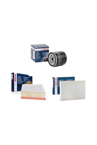 Renault Megane 4 1.5 Dcı 3'lü Filtre Seti 2015 - 2020 Bosch