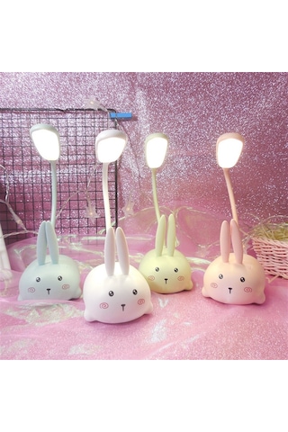 Akrobatik Şarjlı Tavşan Masa Lambası Yeşil