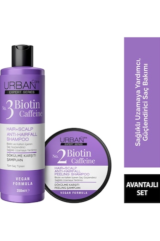 Expert Biotin Ve Kafein Dökülme Karşıtı Peeling&şampuan Seti-vegan