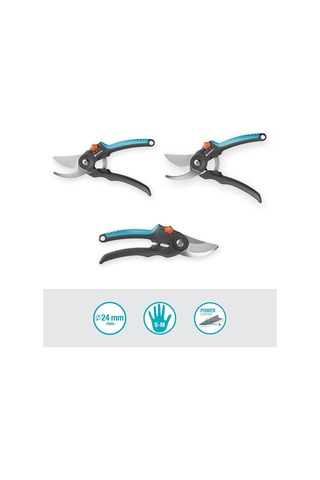 Lexroo Secateurs Premiumcut Flex, Bypass, Yeşil Ahşap İçin Bahçe Budama Makinesi, 24 Mm Kesme Çapı