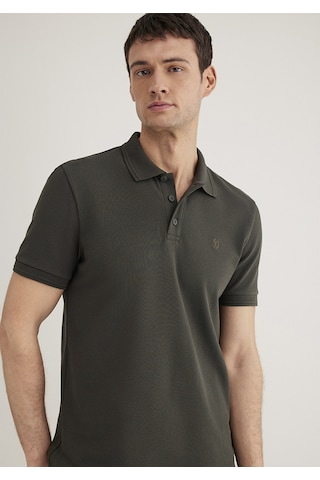 Mavi - Antrasit Polo Tişört 064946-71587 Antrasit