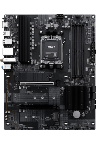 Msı Pro B840-s Evo Wıfı6e Am5 Ddr5 8000mhz Oc Hdmı 3x M.2 Usb 10gbs 2.5g Lan Wı-fı 6e Atx