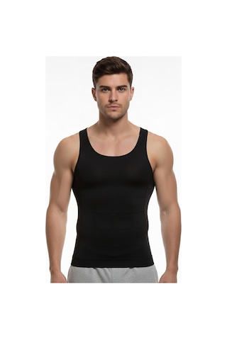 Fit Women Toparlayan Ve Sıkılıştıran Erkek Atlet Korse Siyah