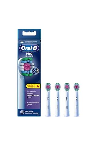 Oral-b 3d White X-filament Şarjlı Diş Fırçası Yedek Başlığı 4 Adet