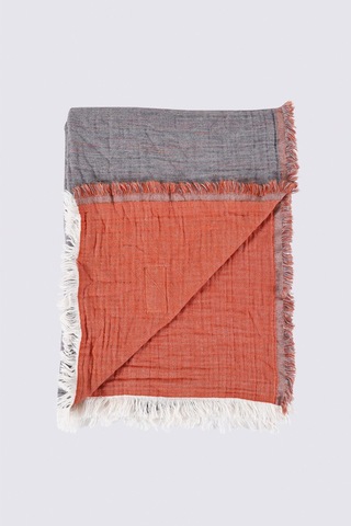 Ecocotton Muna Terra/antrasit Çift Kişilik %100 Organik Pamuk Inject Yatak Örtüsü Terra - Antrasit