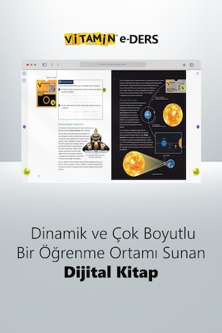 6. Sınıf Fen Bilimleri (e-Ders) | 1478 Yeni Nesil Soru, 1724 Dakika Video | 3D Objeler Dijital Kitap