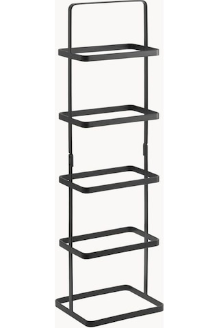 Uzun Silme Metal Ayakkabı Rafı Siyah