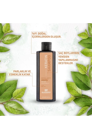 Quaddro Professional Quaddro Keratin Yıpranmış Saçlar Onarıcı Şampuan 400 Ml