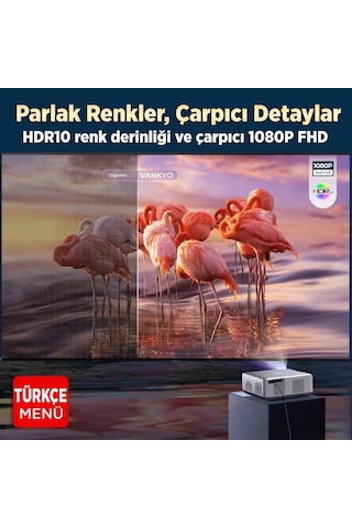 Vankyo Performance V700g Android Google Tv Hdr10+ 4k Destekli Projeksiyon Cihazı