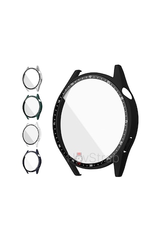Huawei Watch Gt3 46Mm Temperli Cam Ekran Ve Kasa Koruyucu Sert Pc