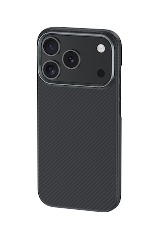 Apple Uyumlu iPhone 17 Pro Kılıf Benks M-safe Şarj Metal Kamera Çerçeveli Armorair 600d Kevlar Fiber Siyah