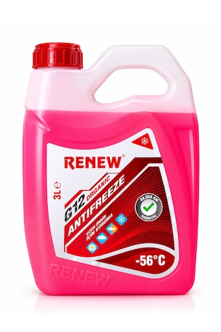 Renew Antifriz 3 Lt-56 Kırmızı G12 Organic