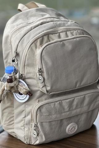 Nemo Group Sırt Çantası Bej Krinkıl Kumaş Suya Dayanıklı Bej