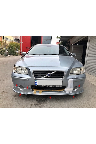Volvo S60 Makyajlı Kasa Ön Tampon Eki Fiberglass Boyasız