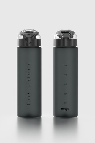 Renga Saga Desenli 630 Ml Mat Tritan Matara 912114 Siyah Siyah