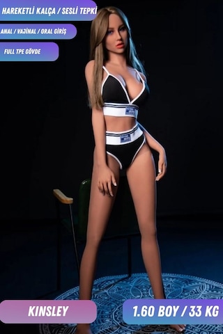 Red Fox Hareketli Kalça Ve Ses Tepkili Ultra Realistik Manken Sex Doll Kinsley